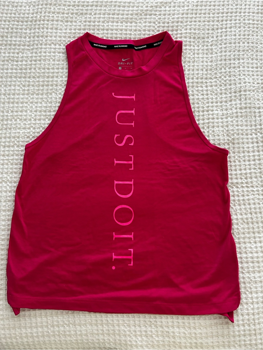 Nike Women's Bright Pink Dri-FIT 'JUST DO IT.' Tank Top
